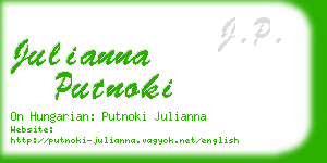 julianna putnoki business card